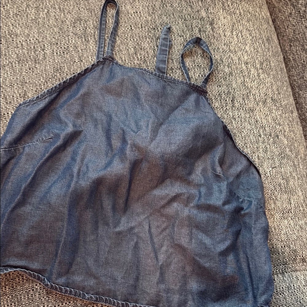 Express Blue Denim Top